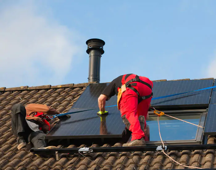 Solar panel installation